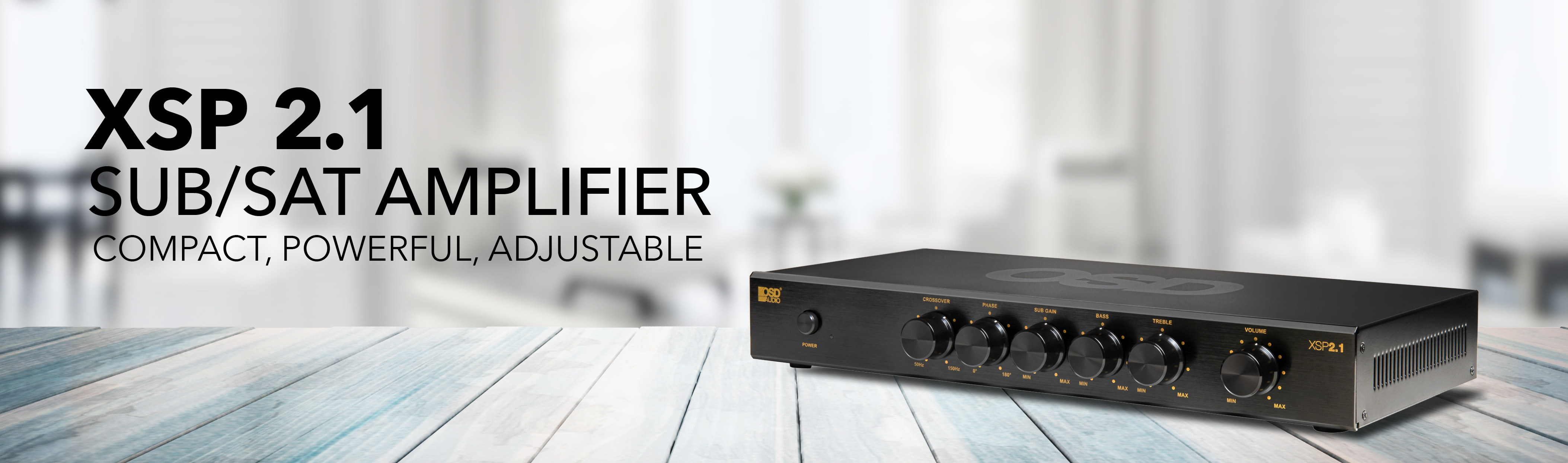 XSP2.1 Stereo and Subwoofer Amplifier